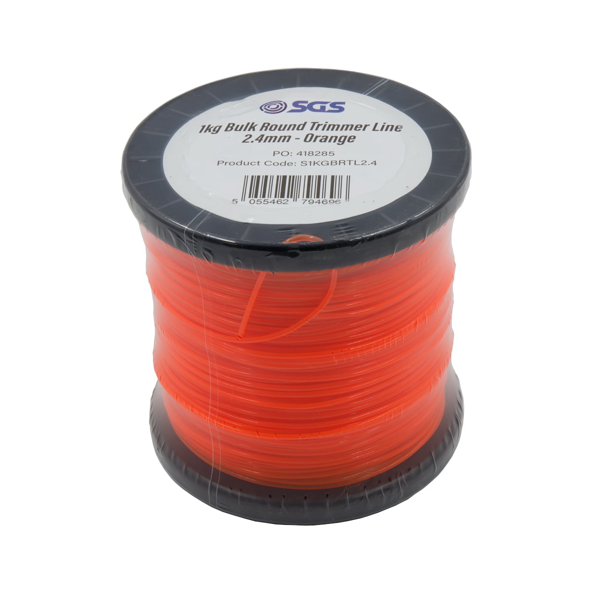SGS 1kg Bulk Round Trimmer Line - 2.4mm - Orange